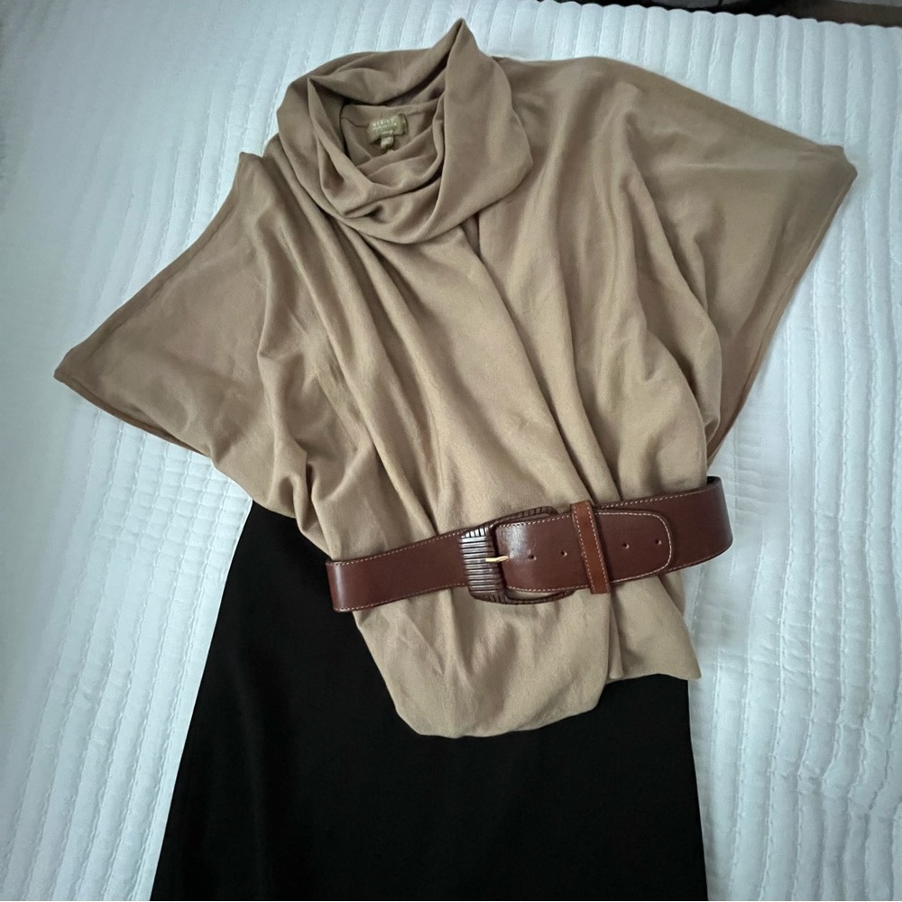 Marino wool s/m over size cowl neck top!!